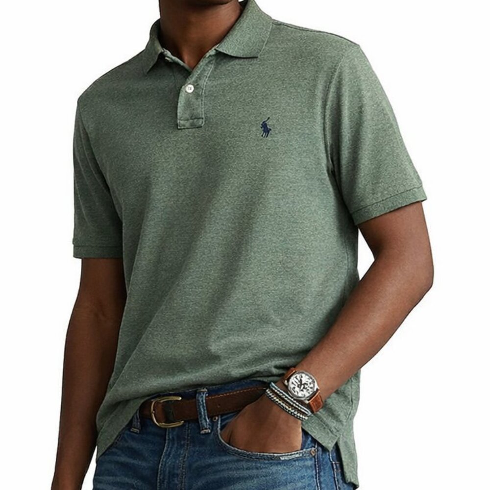 Polo Ralph Lauren Men's Classic Fit Interlock Polo Shirt Green Medium